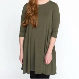 Agnes & Dora Forest Green Tunic Top